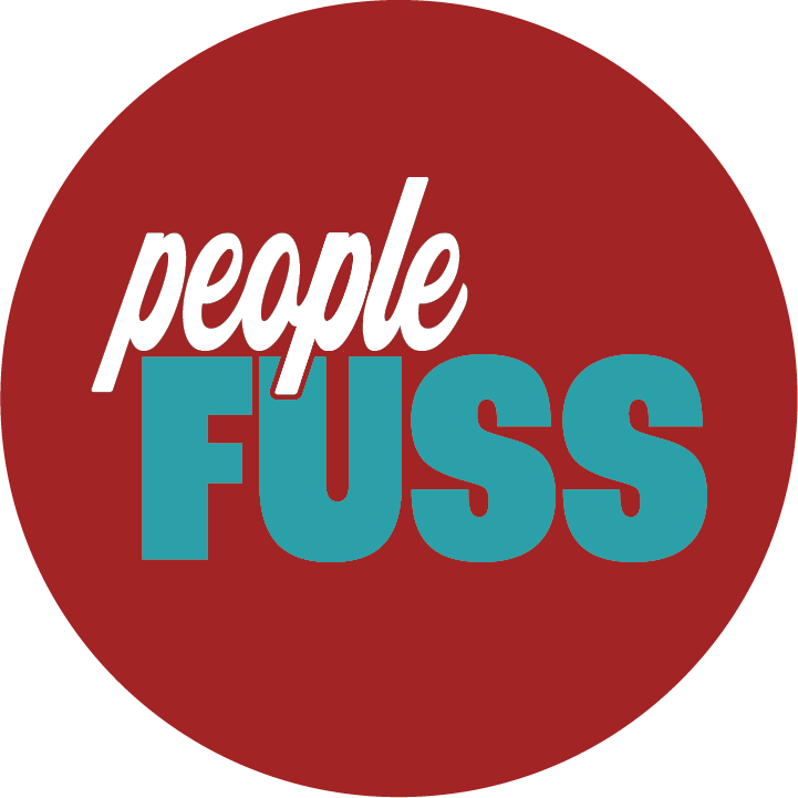 people fuss podcast with carrie prince and doug daniels logo